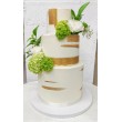 Tartas de boda Blanco y Dorado