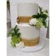 Tartas de boda Blanco y Dorado